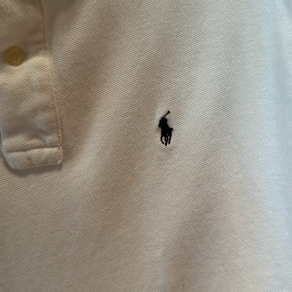 Ralph Lauren White Polo Shirt women’s large short sleeve - Picture 3 of 4